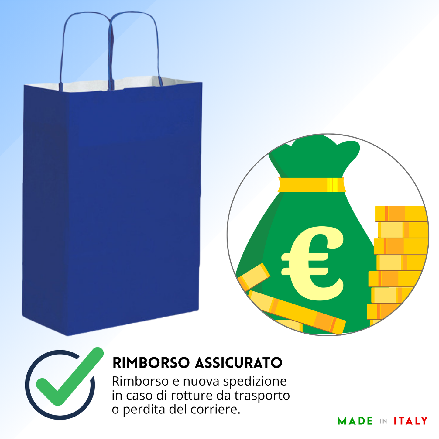 Shopper in carta personalizzate 28x39x12 cm | Cod. PG034