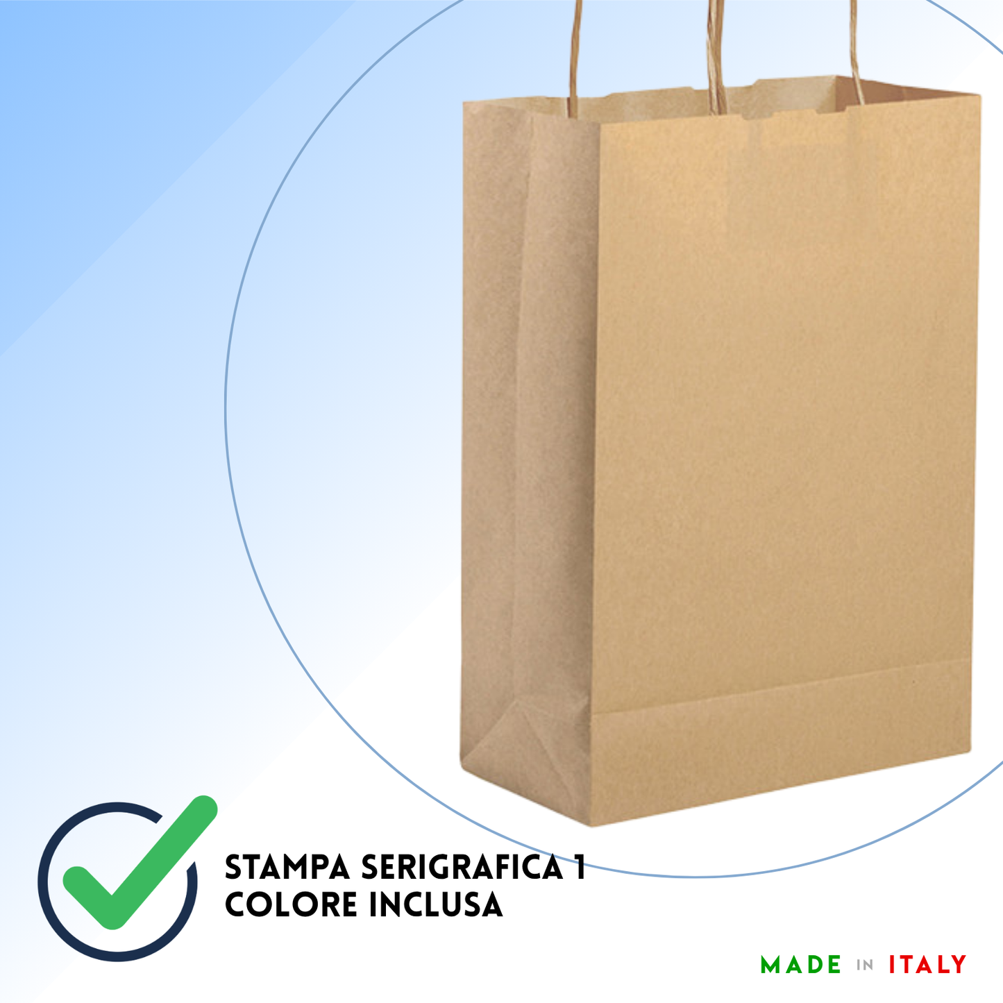 Shopper in carta personalizzate 24x32x10 cm | Cod. PG052