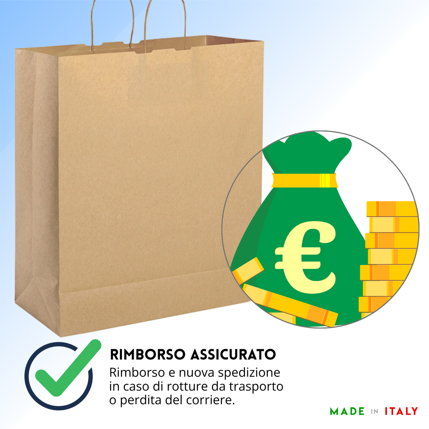 Shopper in carta personalizzate 36x41x12 cm | Cod. PG054
