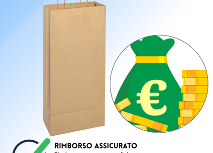 Shopper in carta personalizzate per bottiglie doppia 18x8x39 cm | Cod. PG021
