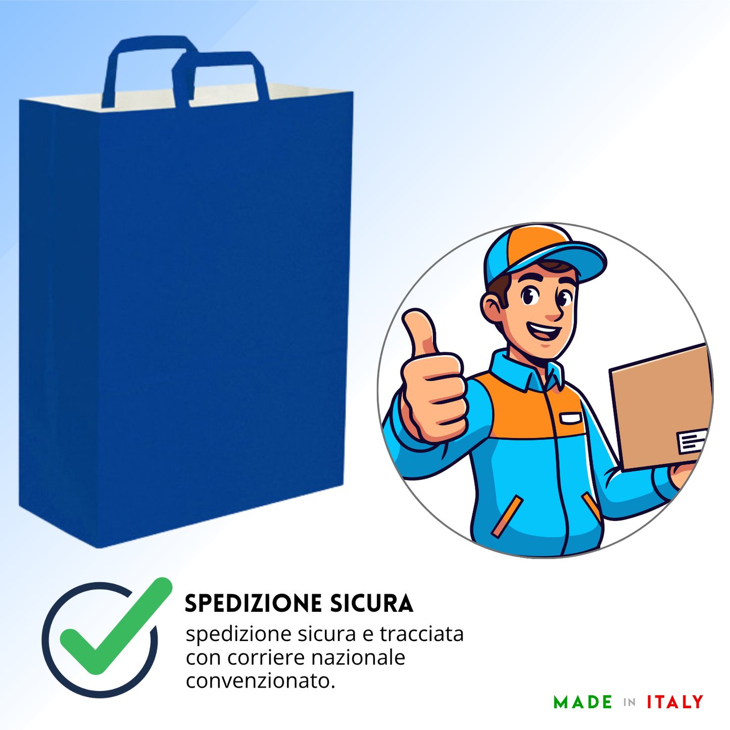 Shopper in carta personalizzate 45x48x15 cm | Cod. PG061