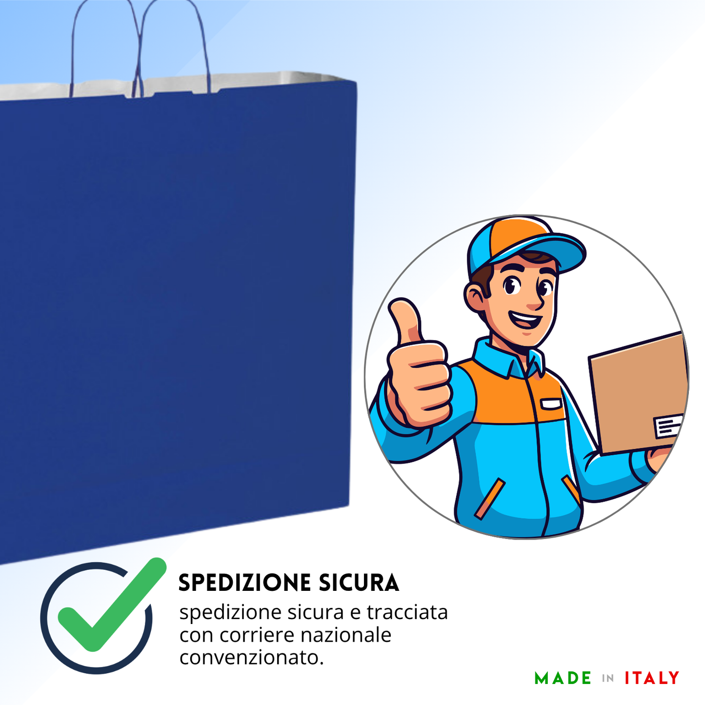 Shopper in carta personalizzate 45x48x20 cm | Cod. PG032