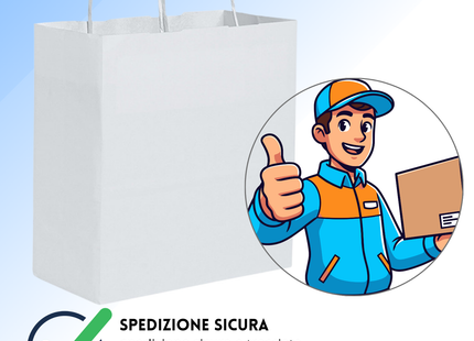 Shopper in carta personalizzate 18x8x21  cm | Cod. PG041