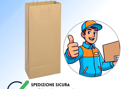 Shopper in carta personalizzate per bottiglie doppia 18x8x39 cm | Cod. PG021