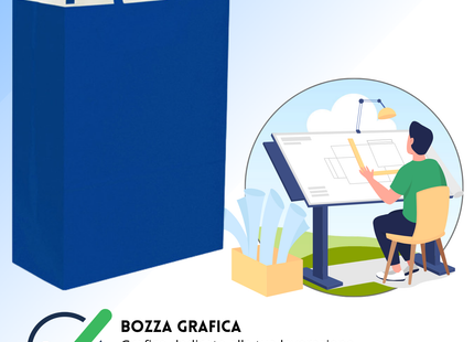 Shopper in carta personalizzate 45x48x15 cm | Cod. PG061