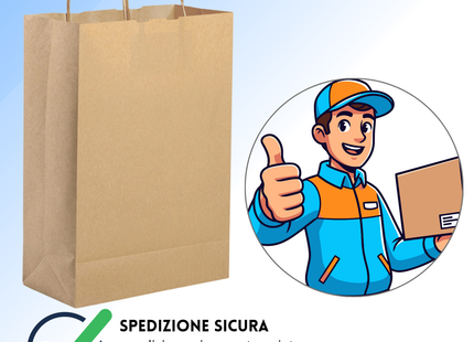 Shopper in carta personalizzate 28x40x10 cm | Cod. PG053