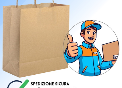 Shopper in carta personalizzate 18x8x21  cm | Cod. PG051