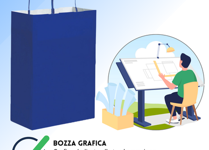 Shopper in carta personalizzate 28x39x12 cm | Cod. PG034