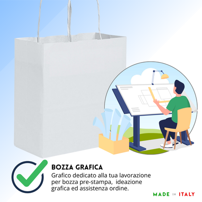 Shopper in carta personalizzate 45x48x20 cm | Cod. PG037