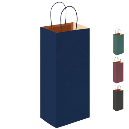 Shopper in carta personalizzate per bottiglie 14x8,5x39,5 cm | Cod. PG018