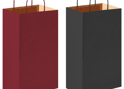 Shopper in carta personalizzate per bottiglie doppia 18x8x39 cm | Cod. PG016