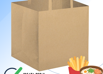 Shopper in carta per take away 26x16x31 cm | Cod. PG025