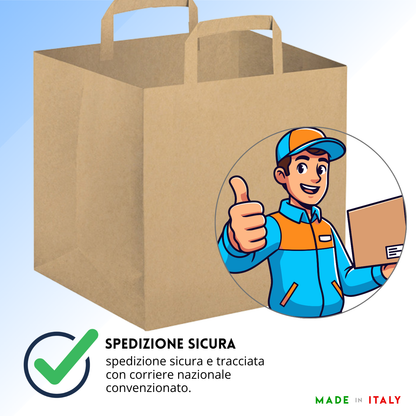 Shopper in carta per take away 32x22x33 cm | Cod. PG022