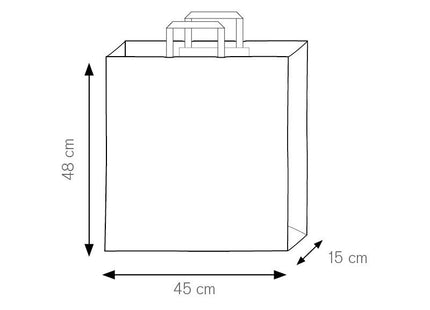 Shopper in carta 45x48x15 cm, modello PG066 per negozi ed eventi