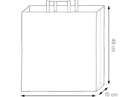 Shopper in carta 45x48x15 cm, modello PG071 per negozi ed eventi