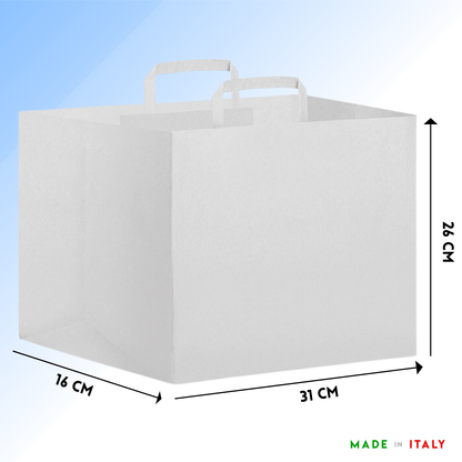 Shopper in carta per take away 26x16x31 cm | Cod. PG019
