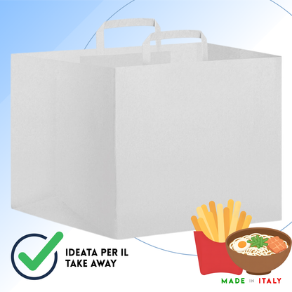 Shopper in carta per take away 26x16x31 cm | Cod. PG019