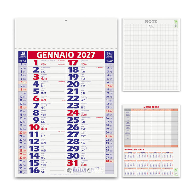 Calendario olandese personalizzato 2027 Smart