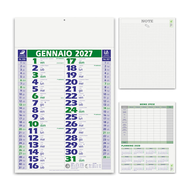 Calendario olandese personalizzato 2027 Smart