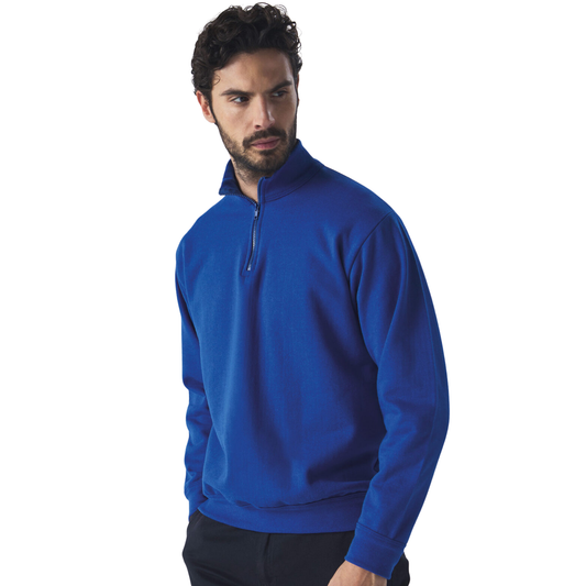 Felpa personalizzata con mezza zip e collo alto | Cod. BS316