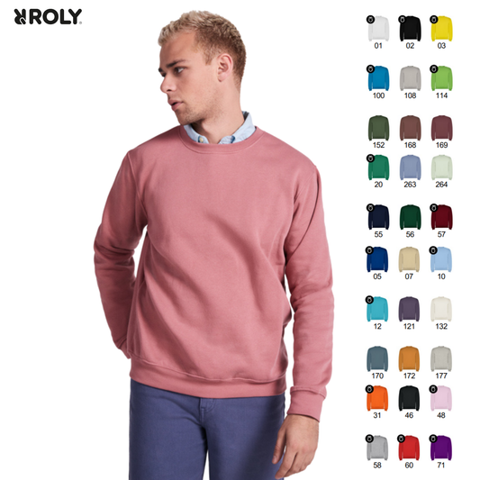 Felpa Unisex Roly a girocollo felpata internamente | Cod. R10703O0