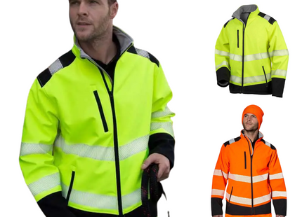 Softshell da lavoro alta visibilità | Cod. RER476X