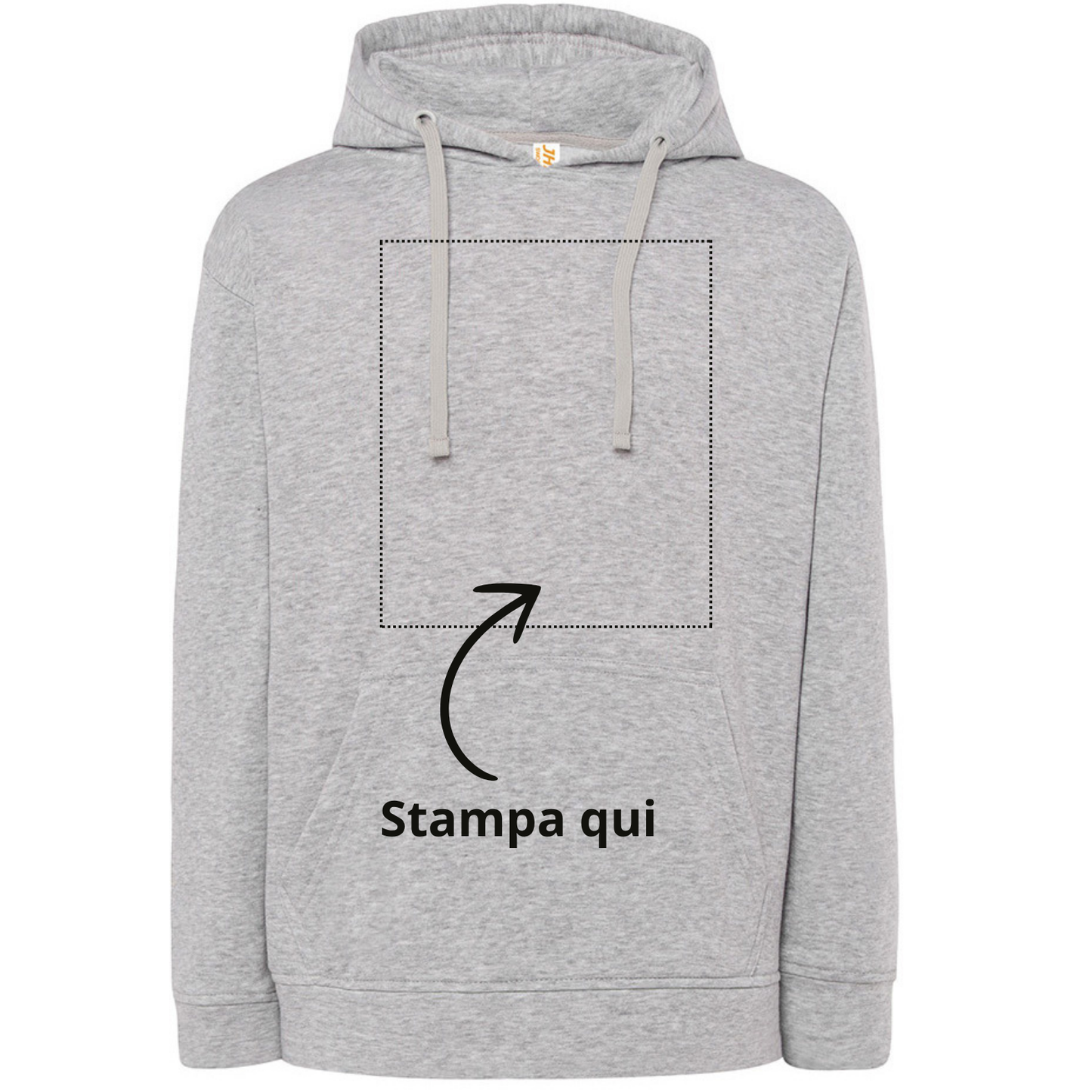 Felpa unisex personalizzata con cappuccio | Cod. SWOCEKNG