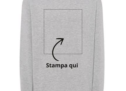Felpa personalizzata girocollo unisex | Cod. JTSWCR