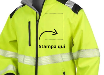 Softshell da lavoro alta visibilità | Cod. RER476X