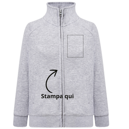 Felpa personalizzata da bambino con Zip | Cod. SWRKFUZIP