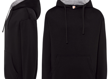 Felpa unisex personalizzata con cappuccio a contrasto | Cod. SWOCECTR