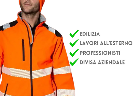 Softshell da lavoro alta visibilità | Cod. RER476X