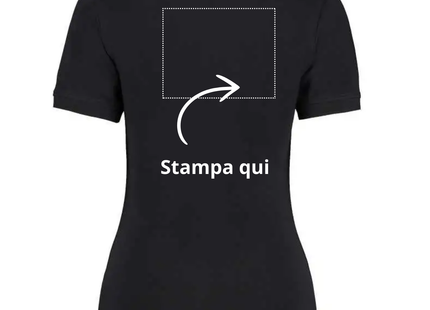 Polo personalizzate da donna con scollo a V | Cod. KK732