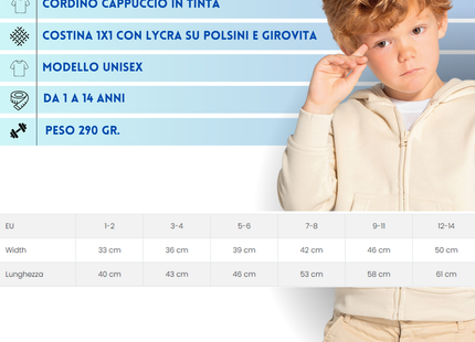 Felpa personalizzata da bambino | Cod. SWRKHOOD