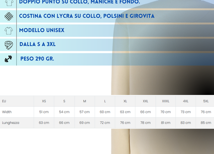 Felpa unisex personalizzata 30 colorazioni | Cod. SWRA290