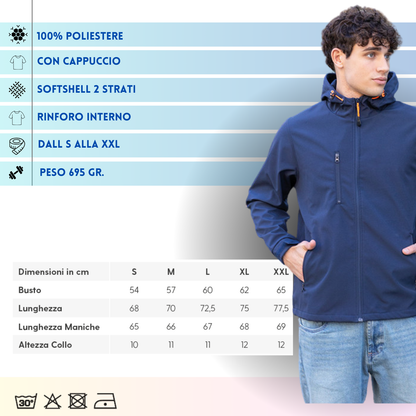 Softshell 2 strati leggera personalizzata | Cod. NK360