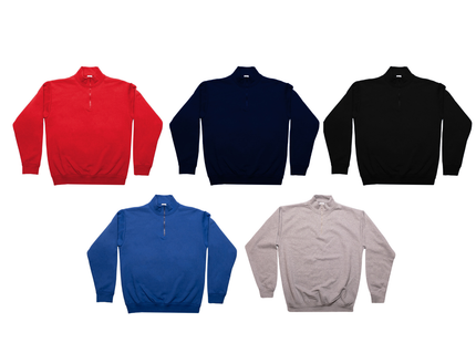 Felpa personalizzata con mezza zip e collo alto | Cod. BS316