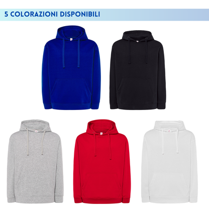Felpa unisex personalizzata con cappuccio | Cod. JTSWKNG