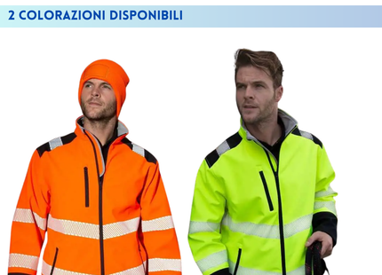 Softshell da lavoro alta visibilità | Cod. RER476X