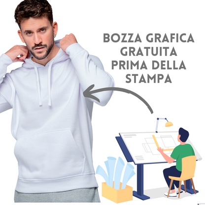 Felpa Unisex leggera con cappuccio | Cod. SWRAFUZIP (Copia)