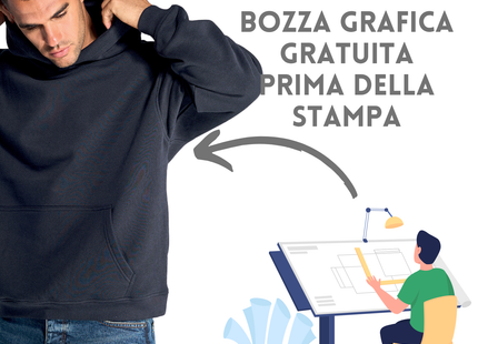 Felpa Unisex Oversize con cappuccio | Cod. SWKNGOVER