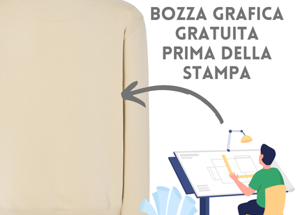 Felpa unisex personalizzata 30 colorazioni | Cod. SWRA290