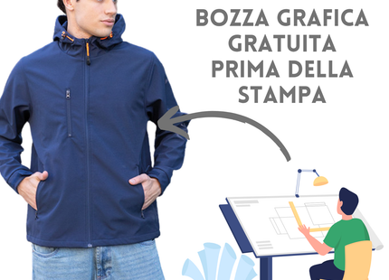 Softshell 2 strati leggera personalizzata | Cod. NK360