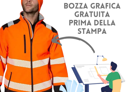 Softshell da lavoro alta visibilità | Cod. RER476X