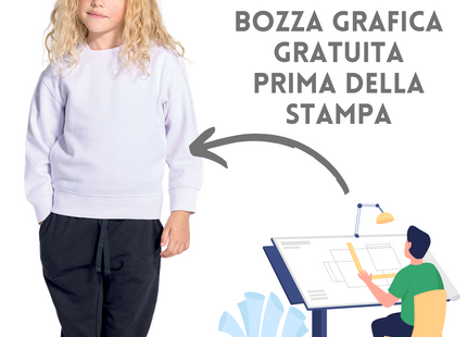Felpa personalizzata per bambini | Cod. SWRK290