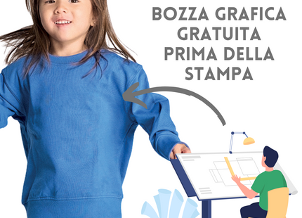 Felpa personalizzata per bambini | Cod. SWRK240