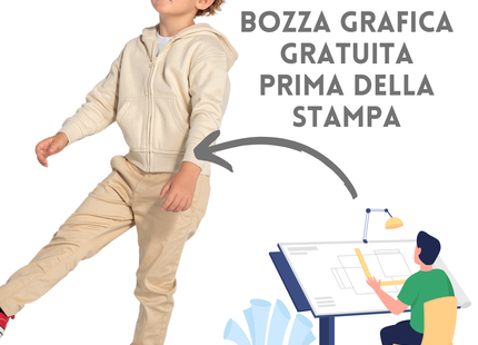 Felpa personalizzata da bambino | Cod. SWRKHOOD