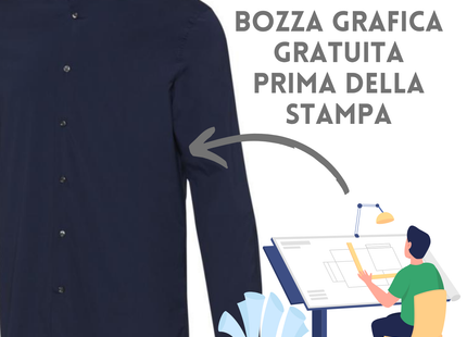 Camicia in tessuto di popeline Carnelian ricamata | Cod. 39502900