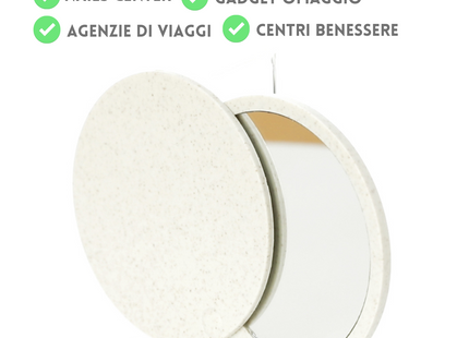 Specchietti personalizzati ecologici in canna di grano | Cod. 6554