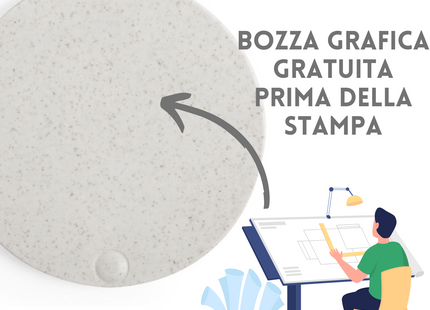 Specchietti personalizzati ecologici in canna di grano | Cod. 6554